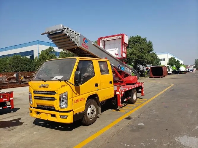 无极县附近云梯车出租 砂石搬运